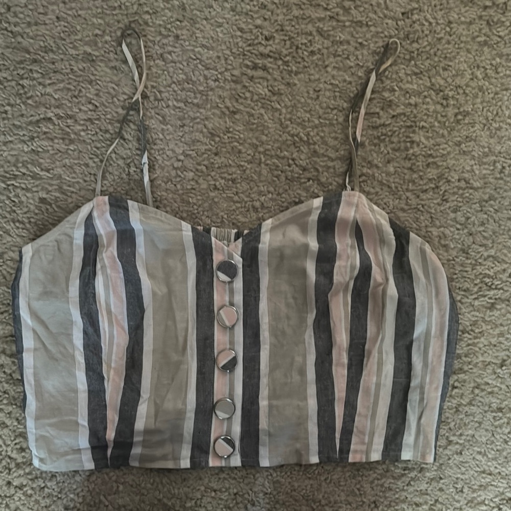 Express linen top 
Multi color 
L